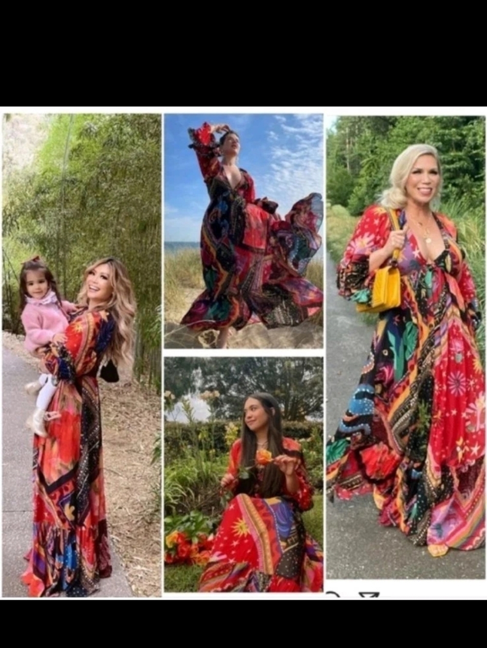 Farm Rio Diagonal Scarf Maxidress - Picture 5 of 7